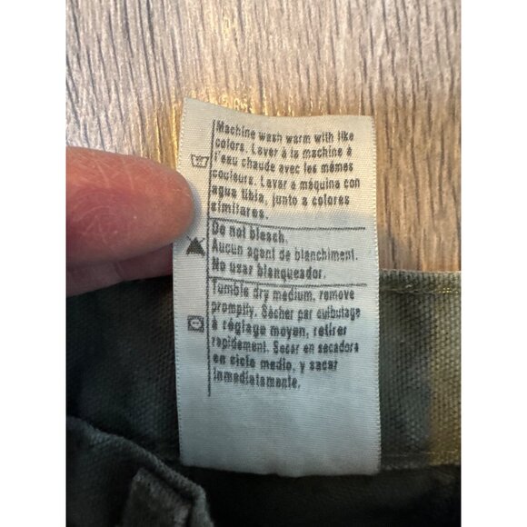 Carhartt Olive Green B136 MOS Dungaree Fit Double Knee Jeans 31 x 32 Mens Grunge - Picture 6 of 12